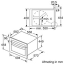 BOSCH Inbouw magnetron met hetelucht CMA583MS0