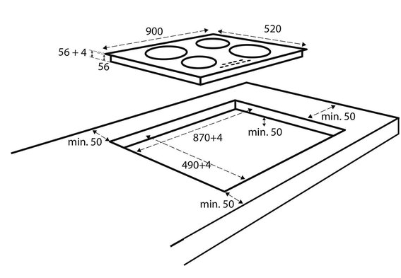 INVENTUM IKI9035 Inbouw Inductie kookplaat