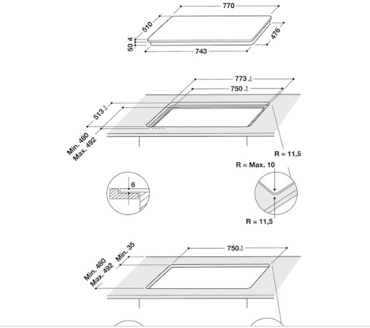 WHIRLPOOL Inductiekookplaat WB B4877 NE