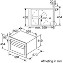 BOSCH Inbouw magnetron met hetelucht  CMA585MB0