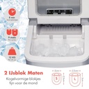 KitchenBrothers KB692 IJsblokjesmachine - 2 Liter - 6-8 Min. - 12kg/24u - IJsblokmaker