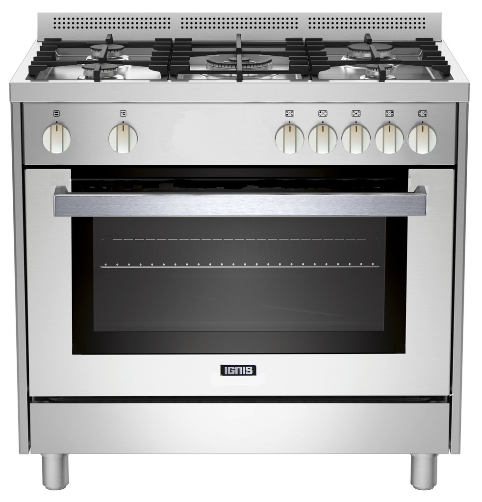 IGNIS Gasfornuis met gasoven vrijstaand GPD194LX