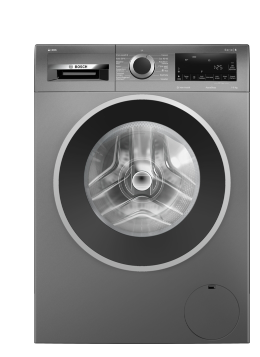 BOSCH Serie 6 Lavadora de 9 kg, acero inoxidable WGG244FINL