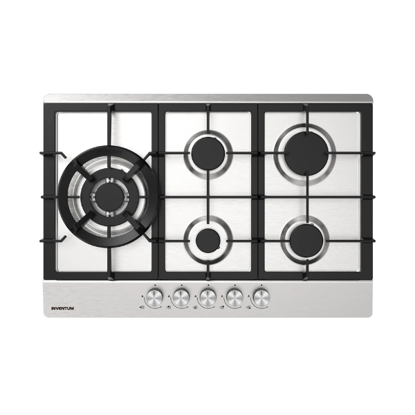 Inventum built-in gas cooktop 75 cm rvs IKG7523WGRVS